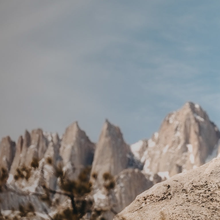 A rugged mountain ridge line, the kinda place you need the best socks for hiking
