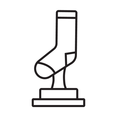 A sock-shaped trophy