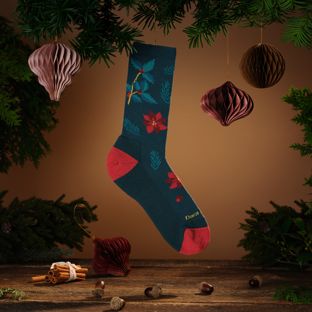 Mistle toe crew hanging from a tree like an ornament 