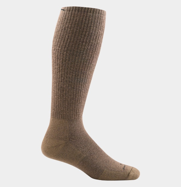 Knee High tactical sock for tall boots in regulation brown