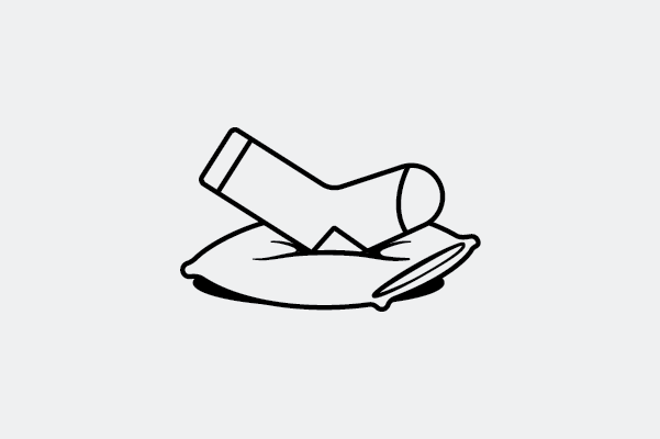 illustration of a sock resting on a very comfy pillow