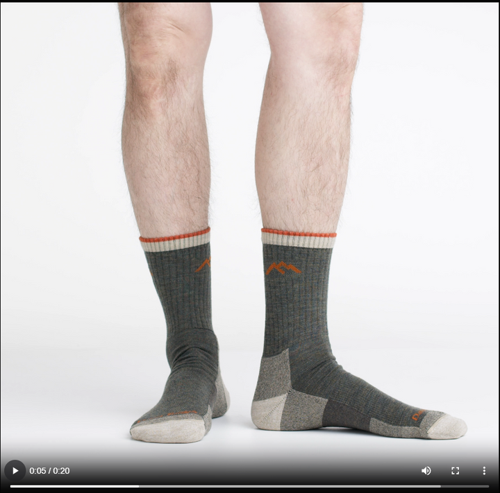Men's Hiker Micro Crew  Midweight Hiking Sock