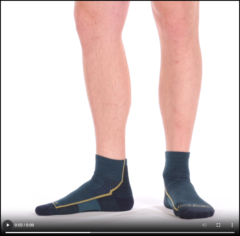 Model rotating 360 wearing the 1959 Midweight Quarter hiker in Dark Teal