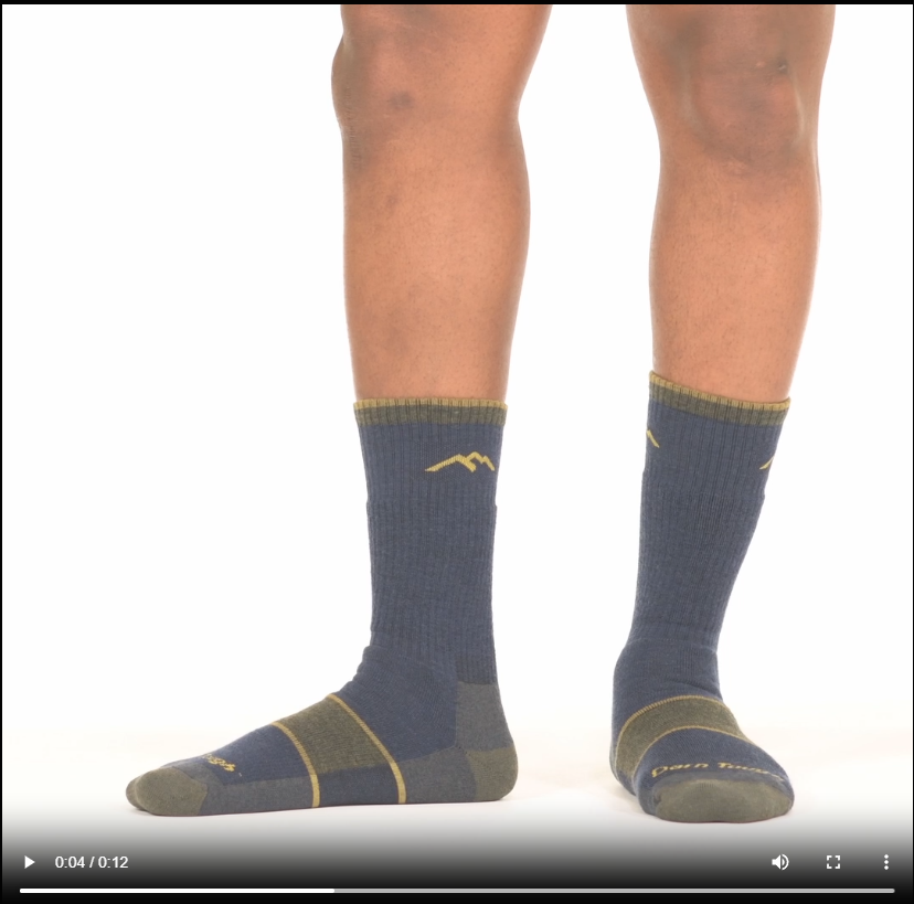 Model walking in the 1405 hiker boot in eclipse