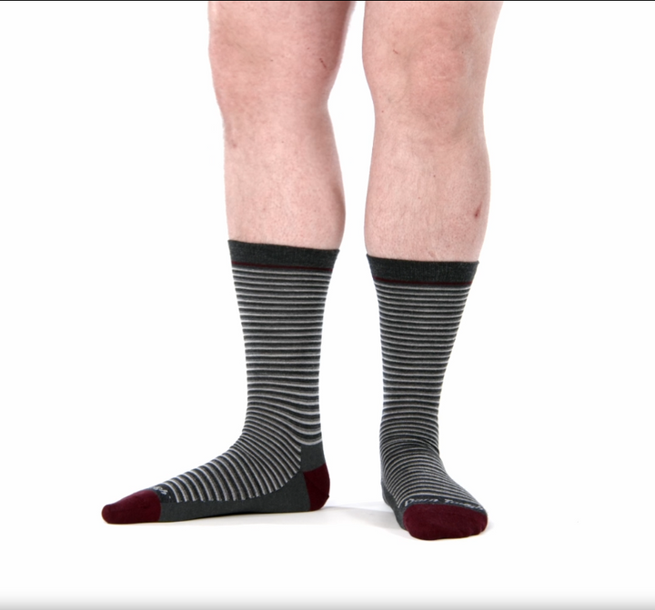 Men's Microstripe Crew Lightweight Lifestyle Socks