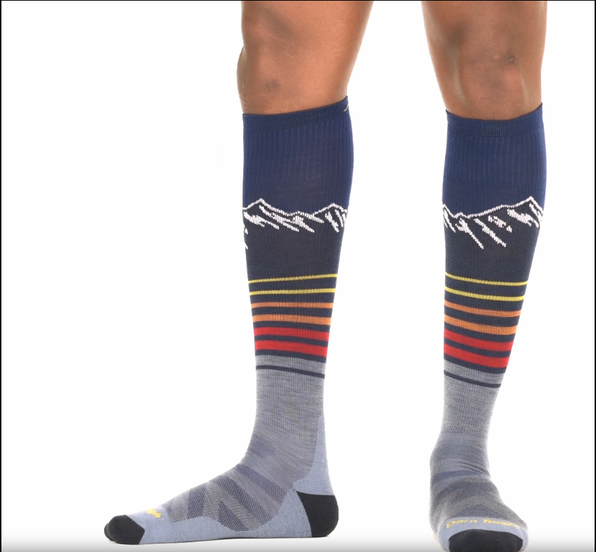Men's Steep Lines Over-the-Calf Lightweight Ski & Snowboard Socks