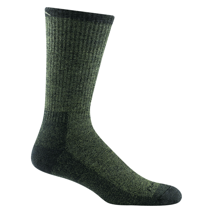 1982 men's nomad boot hiking sock in color moss green with dark green toe/heel accents and darn tough signature on forefoot