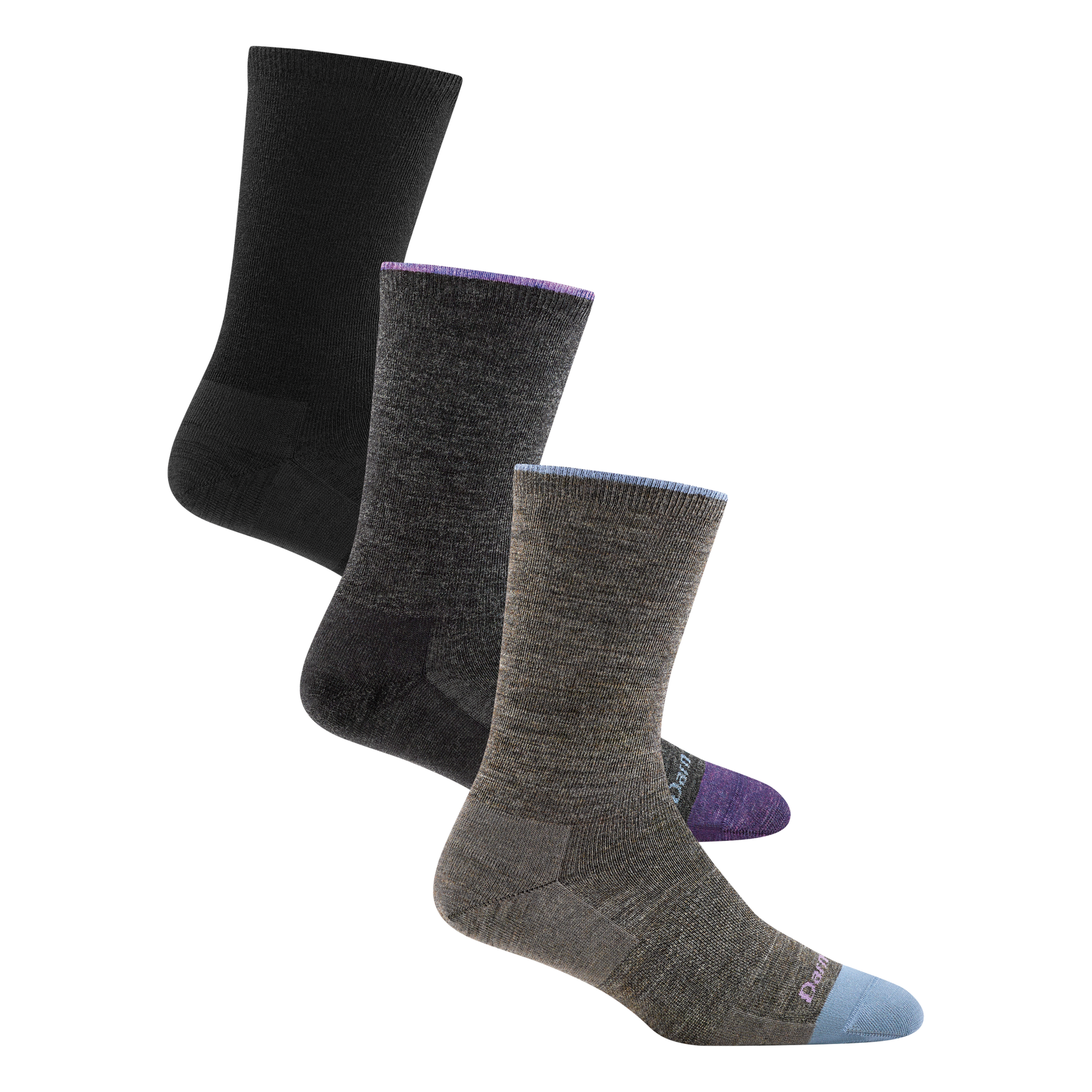 darn tough Women's Solid Basic Lifestyle 3-Pack