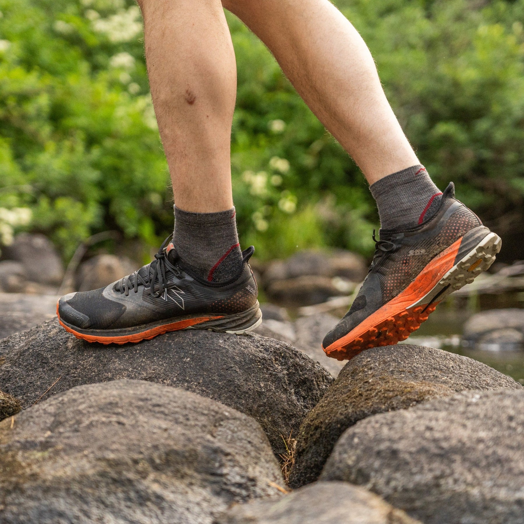 Darn Tough Calcetines Senderismo Mujer - Light Hiker 1/4 Lightweight - Slate