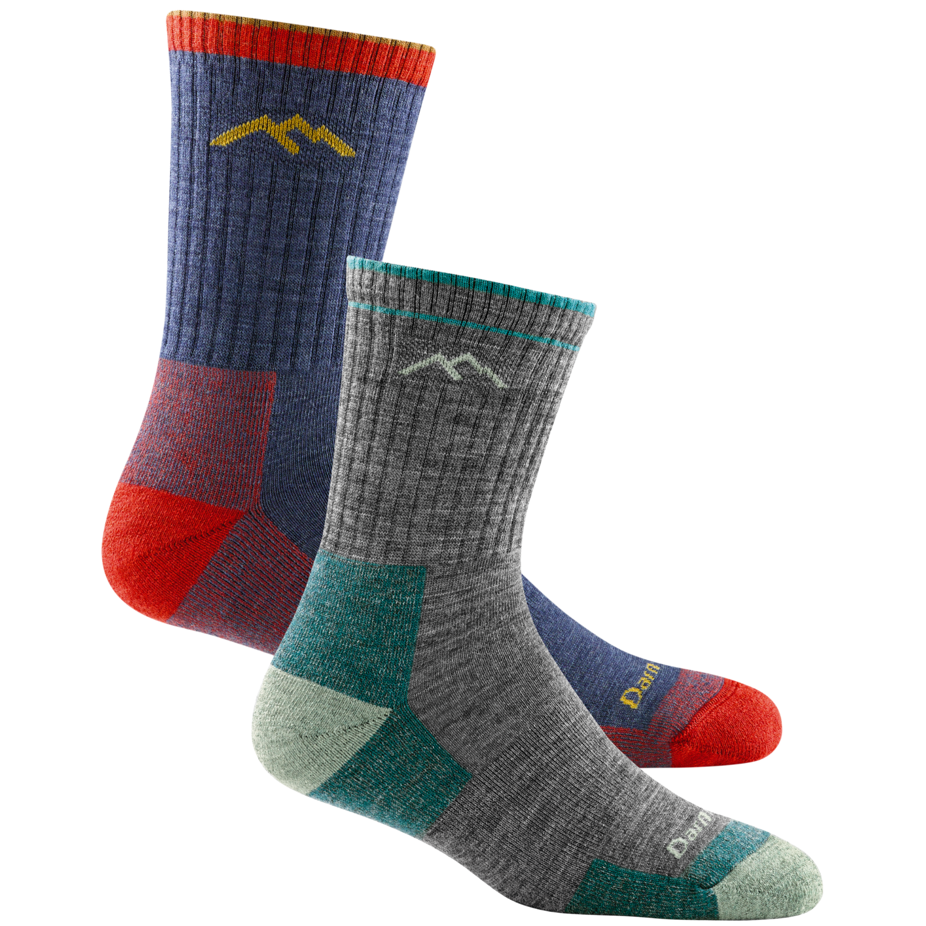 darn tough Men's and Women's Hiker Micro Crew 2-Pack Hiking Socks