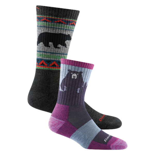 Men's and Women's Bear 2-Pack Hiking Socks – Darn Tough