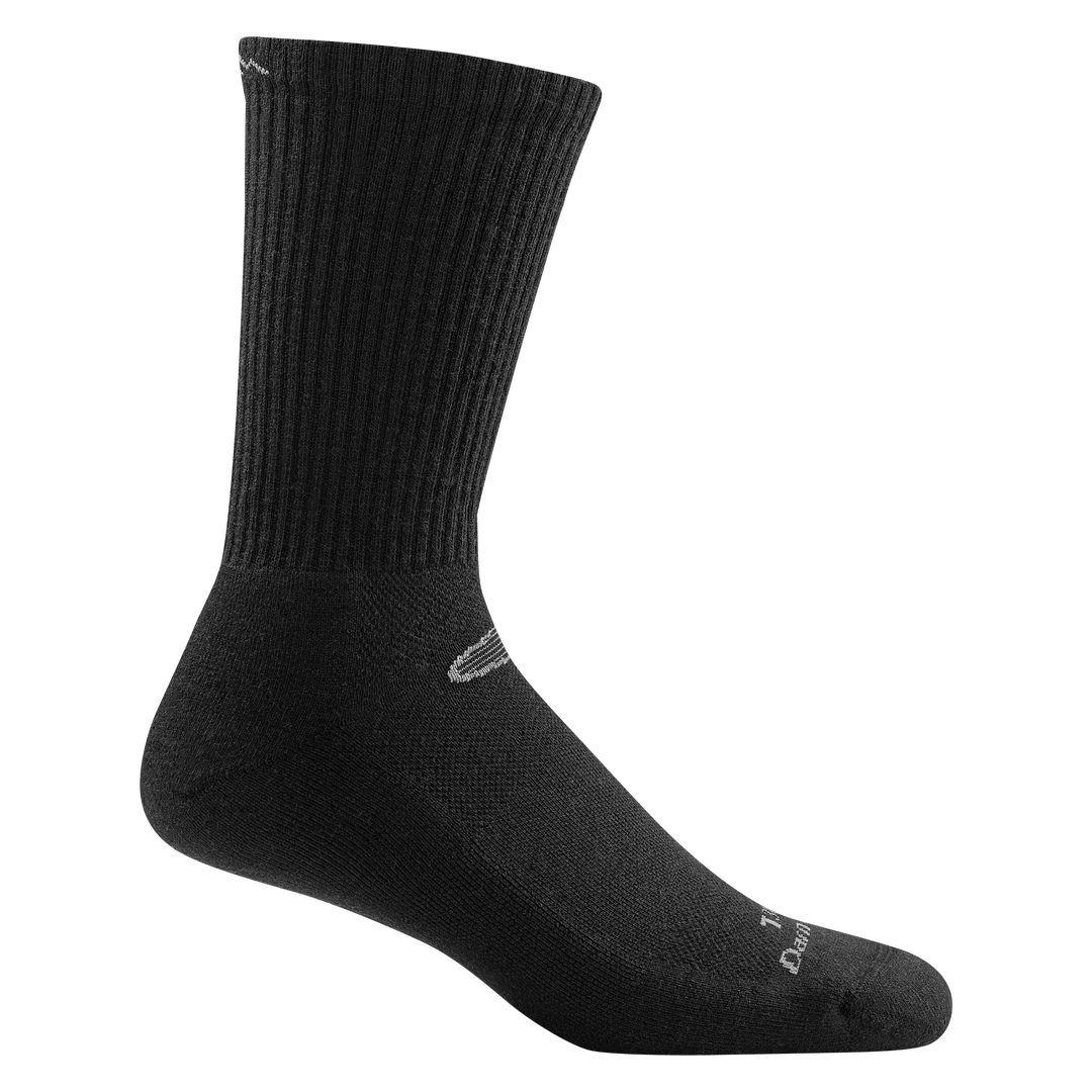 Unisex Micro Crew socks in Black