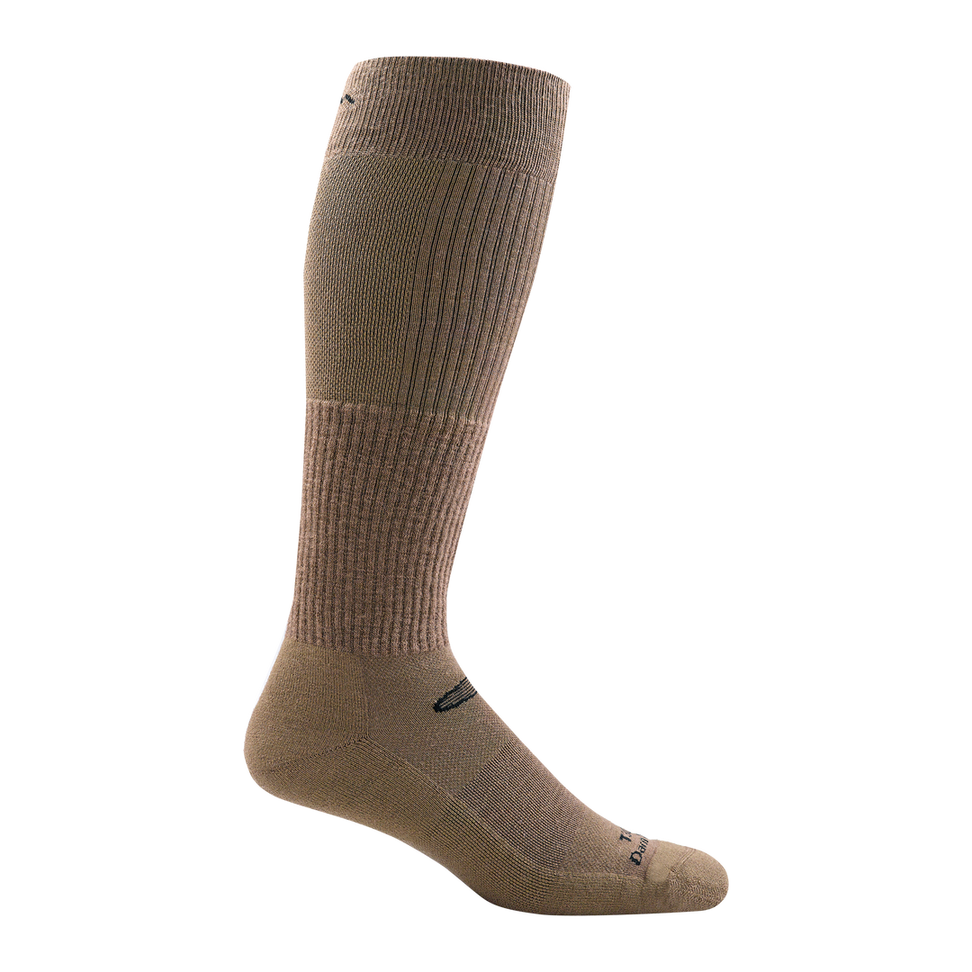T3006 Over-the-Calf Lightweight Tactical Sock with Cushion in Taupe