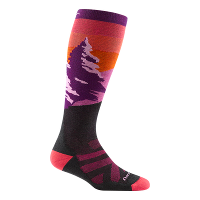 Women's Solstice Over-the-Calf Midweight Ski & Snowboard Sock in purple