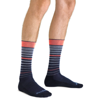 Close up shot of model wearing the men&