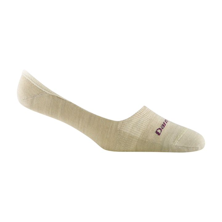 Women's Solid No Show Invisible Lightweight Lifestyle Sock in taupe