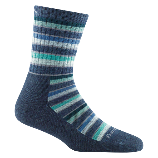 Women's Decade Stripe Micro Crew  Midweight Hiking Sock