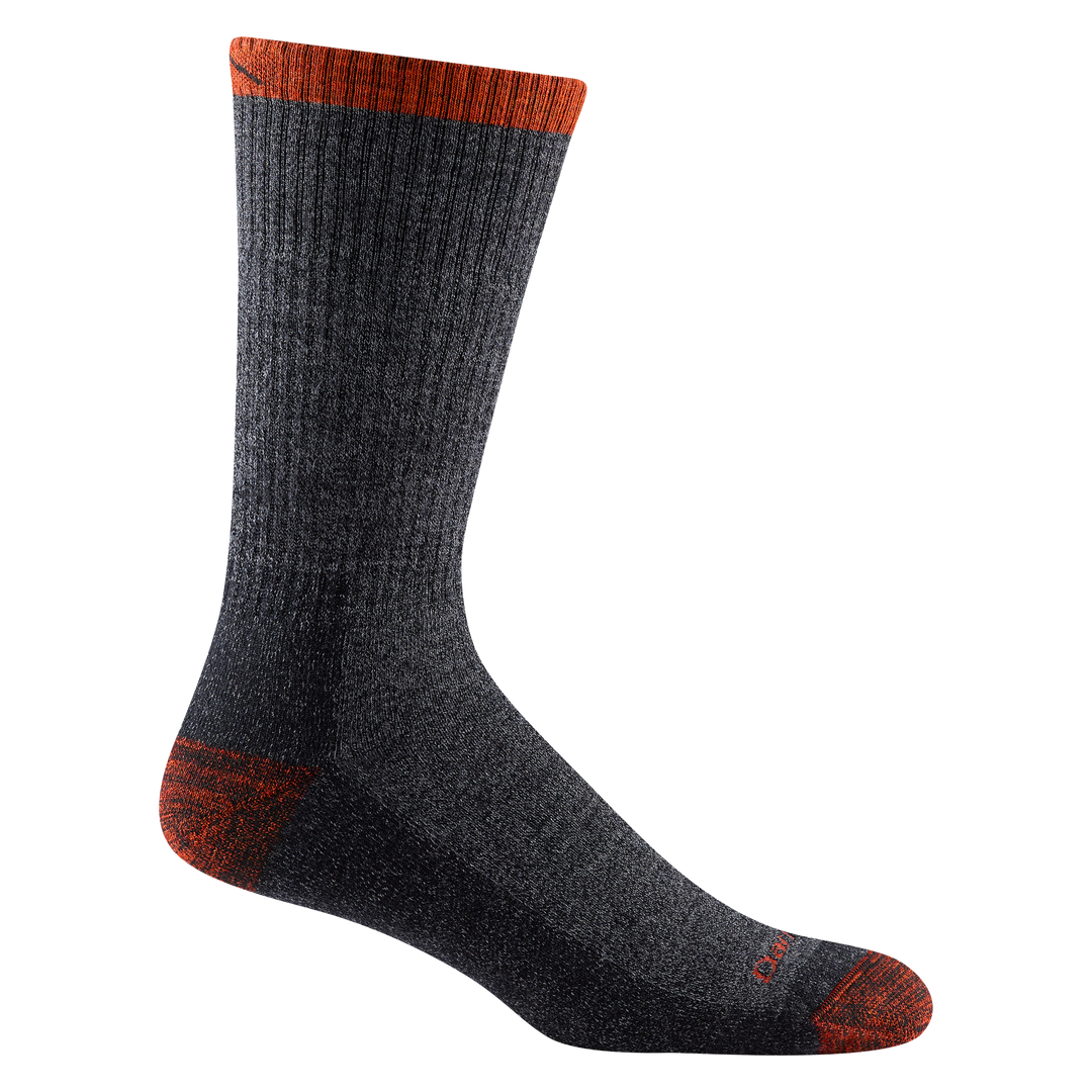 Men's Nomad Boot Midweight Hiking Sock in Gray and Orange