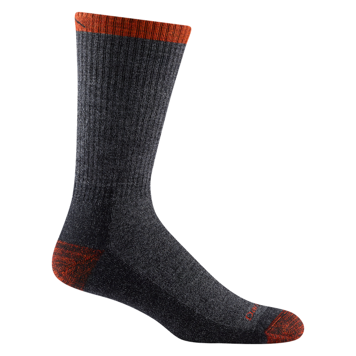 Men's Nomad Boot Midweight Hiking Sock in Gray and Orange